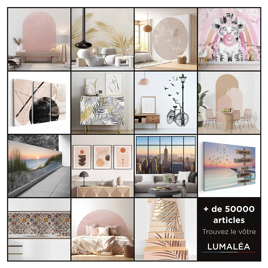 Stickers meuble - Design - Adhésif BRILLANT - 1 Sticker - 35x35 cm ...