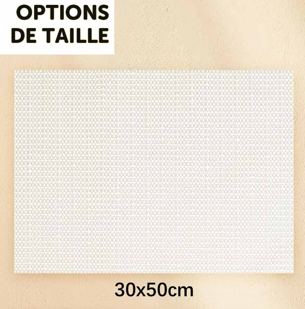 Tapete antiderrapante de 2 peças, 30x50 cm, protetor de carpete, fácil de lavar e pode ser cortado, bege - 2