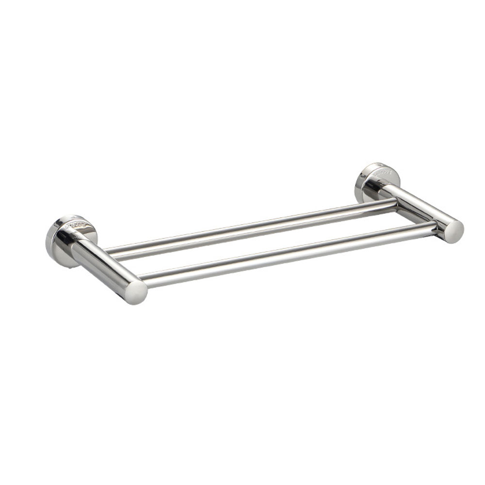 Porte-Serviette Mural Salle De Bain 40 Cm - Acier Inoxydable SUS304 Antirouille - Finition Brossée, Noir, Doré Ou Chrome