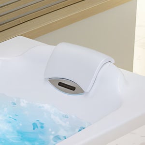 Coussin De Bain Complet Avec Oreiller - 91 X 36 Cm - Tissu Mesh Respirant - Pour Cou, Dos, épaules