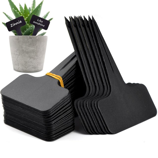 100 pièces Étiquettes de Jardin 6 x 10 cm, Imperméable et Réutilisable, Ne se Décolore pas au Soleil