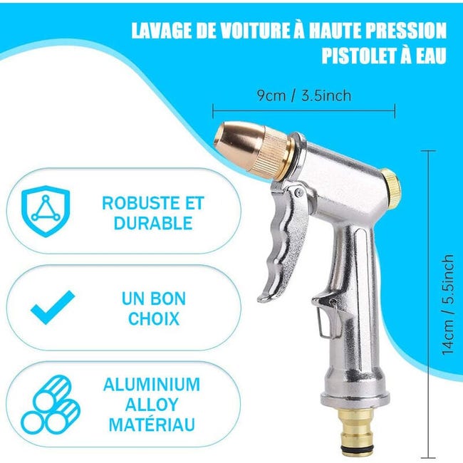 Pistolet D'arrosage Métal, 9 Modes Pistolet Arrosage De Jardin Pistolet Arrosoir Avec Debit Deau Controlable Pour Lavage De Voitures Jardins Plantes Animaux Domestiques Nettoyage De Cour 88693282 Pistolet D'arrosage Métal, 9 Modes Pistolet Arrosage De Jardin Pistolet Arrosoir Avec Debit Deau Controlable Pour Lavage De Voitures Jardins Plantes Animaux Domestiques Nettoyage De Cour 88693282