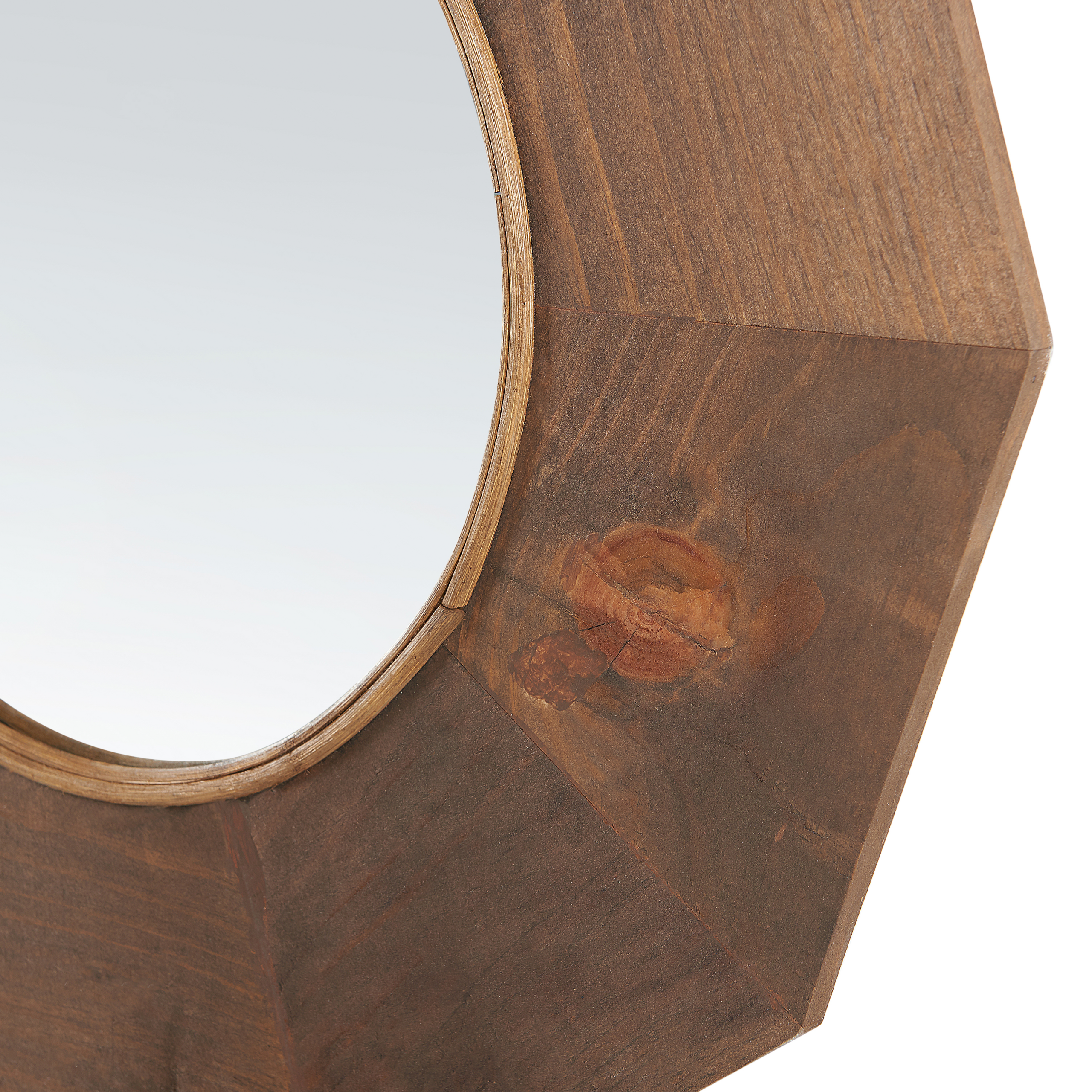 Specchio ASEM 60 cm 60 cm Legno Marrone - 6