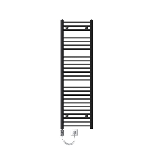 Radiatore elettrico LuxeBath Sahara 400x1500mm, antracite, scaldasalviette, termostato 900W, display digitale, per bagno