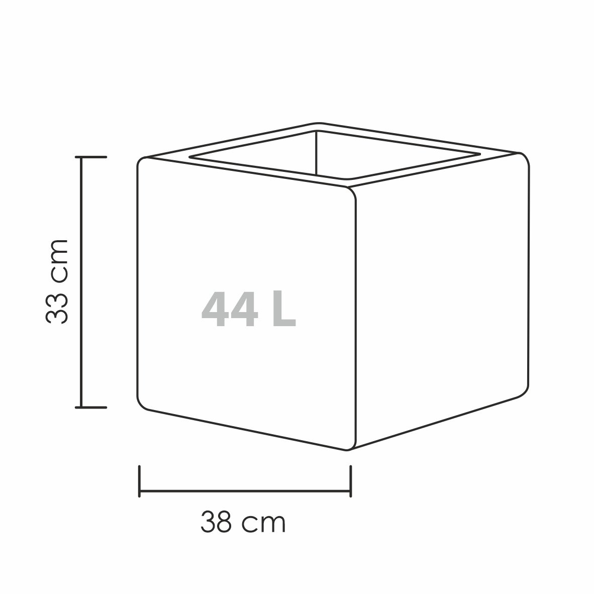 Scheurich Alea 40, bac à plantes/pot à fleurs/jardinière, carré, coloris: Granit noir, fabriqué avec du plastique recyclé, pour l’extérieur - 4
