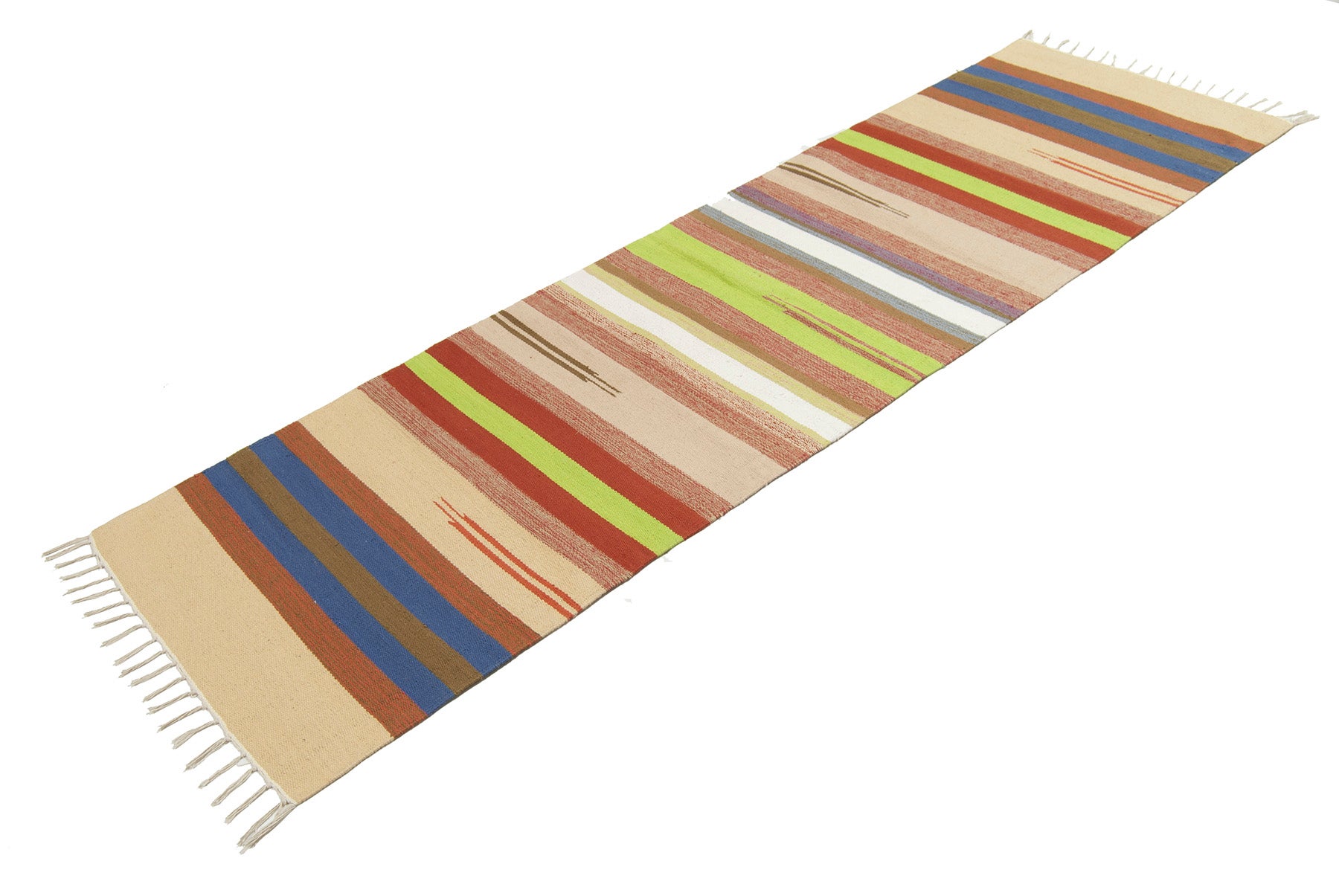Oryginalny, ręcznie robiony kilim, 100% bawełna, 200x60 cm