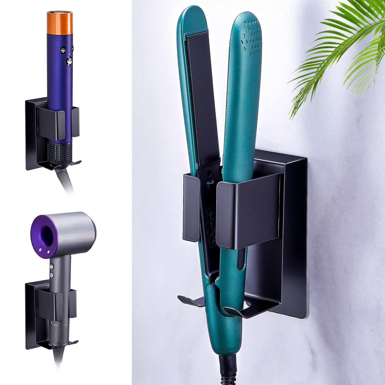 Support Sécho Cheveux Sans Percage - Mural Porte Sécho Cheveux En Acier Inoxydable, Compatible Fer à Lisser, Lisseur Sèchant & Outils De Coiffure, Pour Salle De Bain & Table De Toilette (55mm Support Sécho Cheveux Sans Percage - Mural Porte Sécho Cheveux En Acier Inoxydable, Compatible Fer à Lisser, Lisseur Sèchant & Outils De Coiffure, Pour Salle De Bain & Table De Toilette (55mm