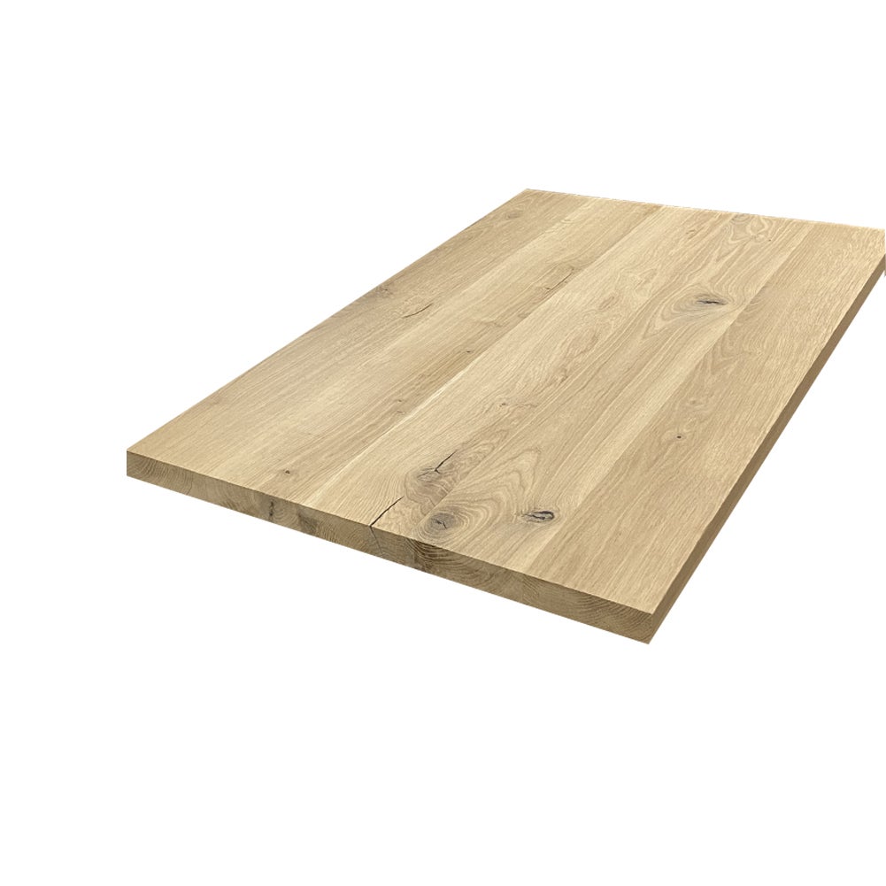 Plateau chêne massif pleines lames 1600 x 900 x 40 mm FSC mixte - 2