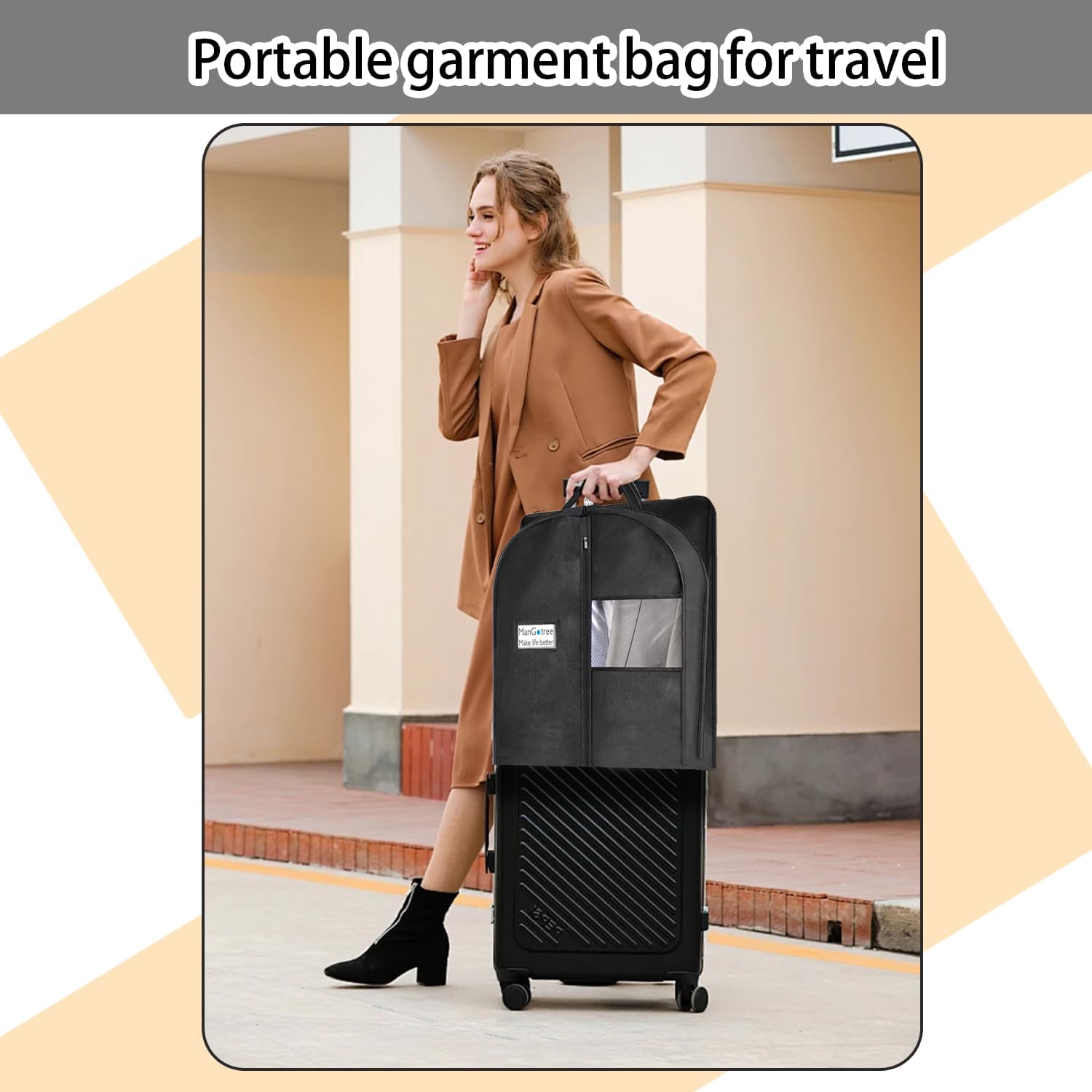Capa para Roupa 60x15x110 cm, Bolsa de Arrumação Portátil e Respirável ...