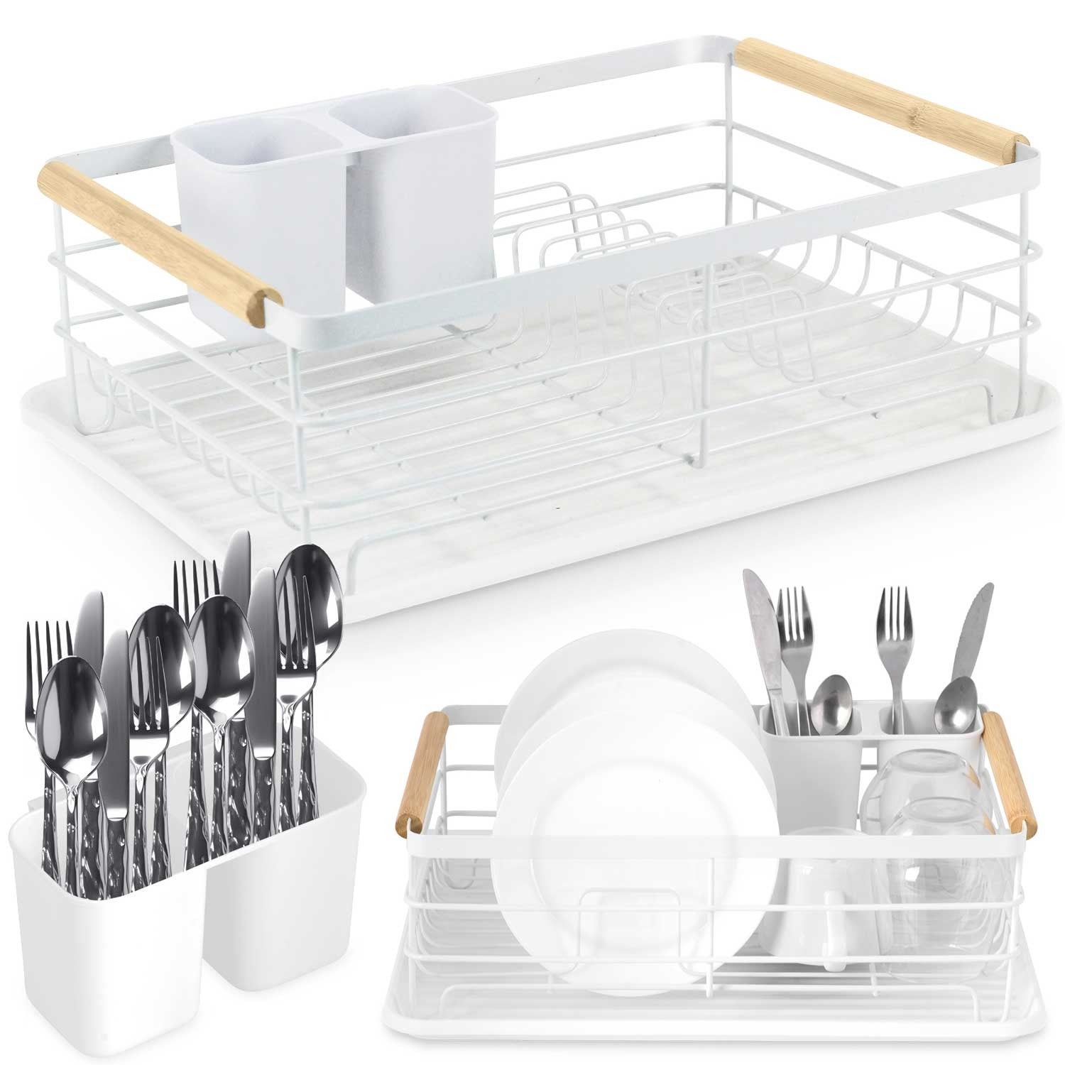 Duża suszarka do naczyń ociekacz stojąca tacka Massido - 9