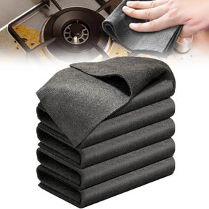 HOMERHYME Panno per la pulizia in microfibra, confezione da 20 panni per la pulizia, 30,5 x 30,5 cm, asciugamani in microfibra lavabili e riutilizzabili per auto, cucina, auto, casa, ufficio