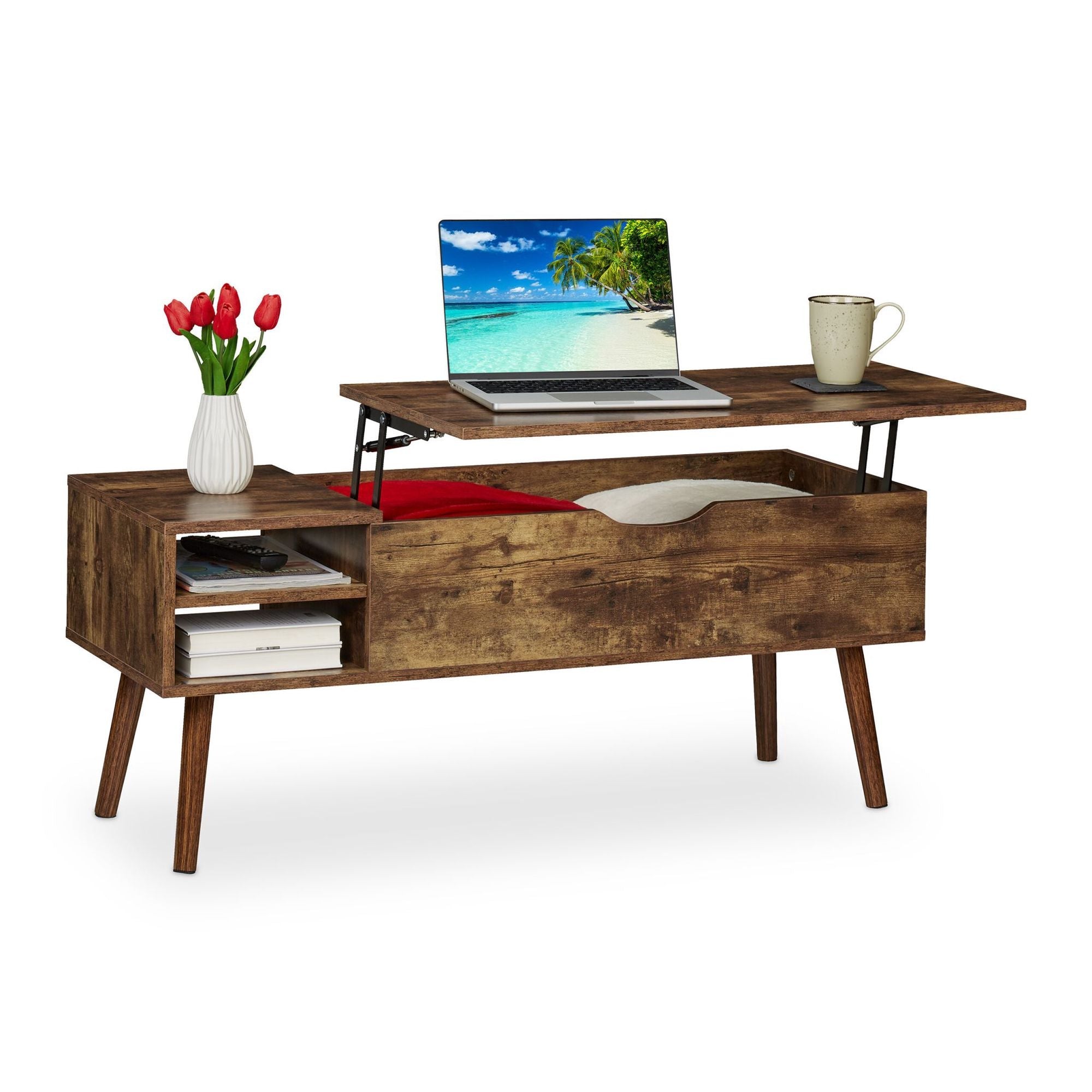 Northio Mesa De Centro Plegable Marrón/Oscuro , Leroy Merlin