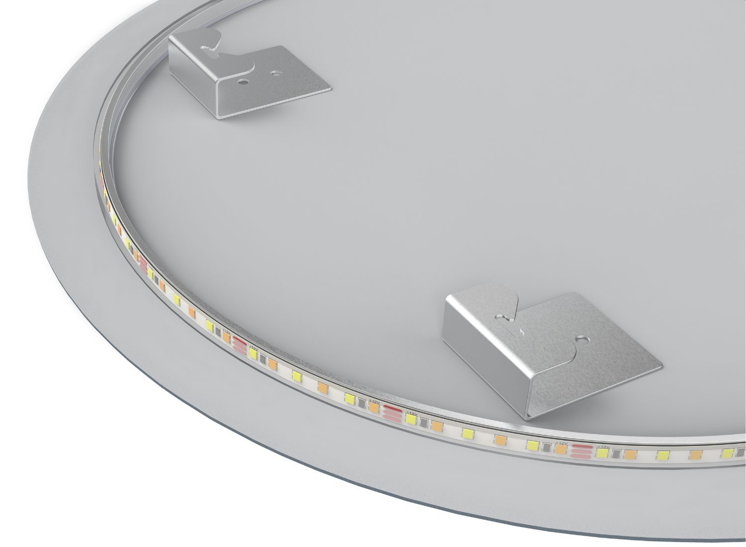 LOMAZOO Miroir salle de bain Dallas avec LED 80 cm rond - 7
