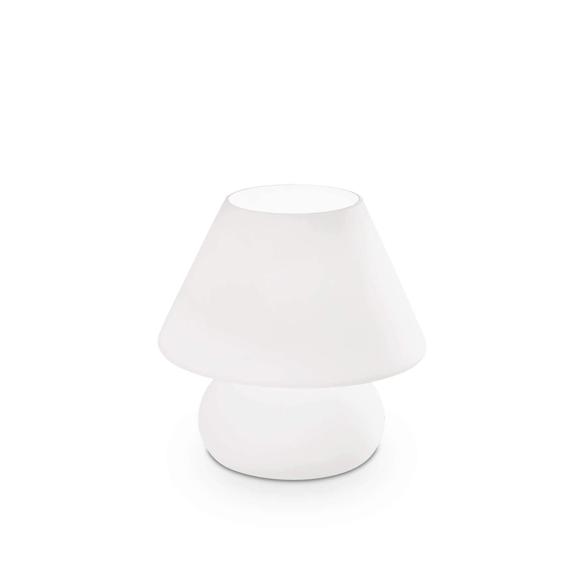 Ideal Lux  Lampe De Table Blanche Prato 1 Ampoule Hauteur 4 Cm , Leroy Merlin