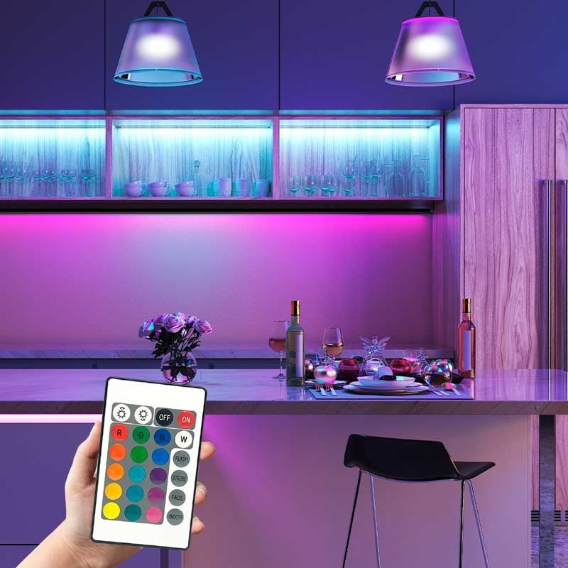 Controller striscia LED RGB 2 Amp per canale, telecomando IR 24 tasti - 4