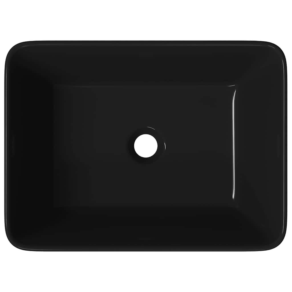 Maison Exclusive - Lavandino 40x30x13 cm in Ceramica Nero - 7