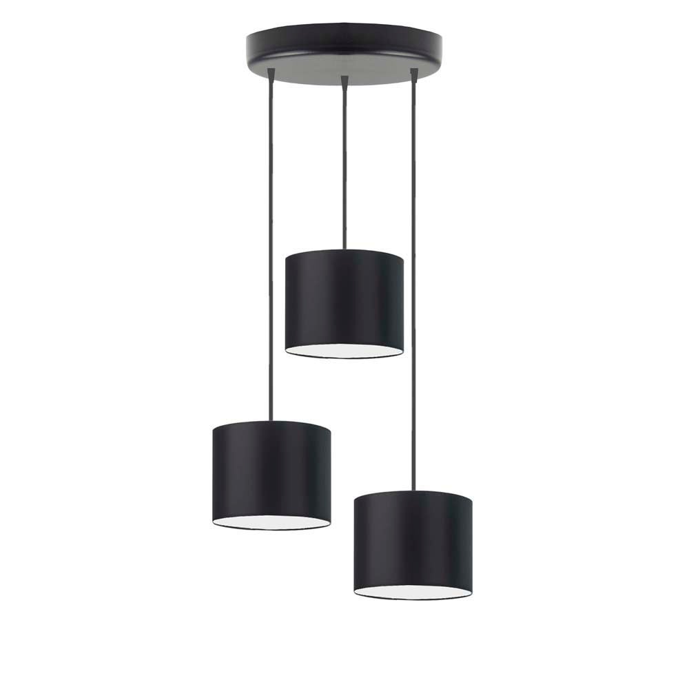 Lampa wisząca zwis żyrandol sufitowa z abażurami walec JAZZ Z3