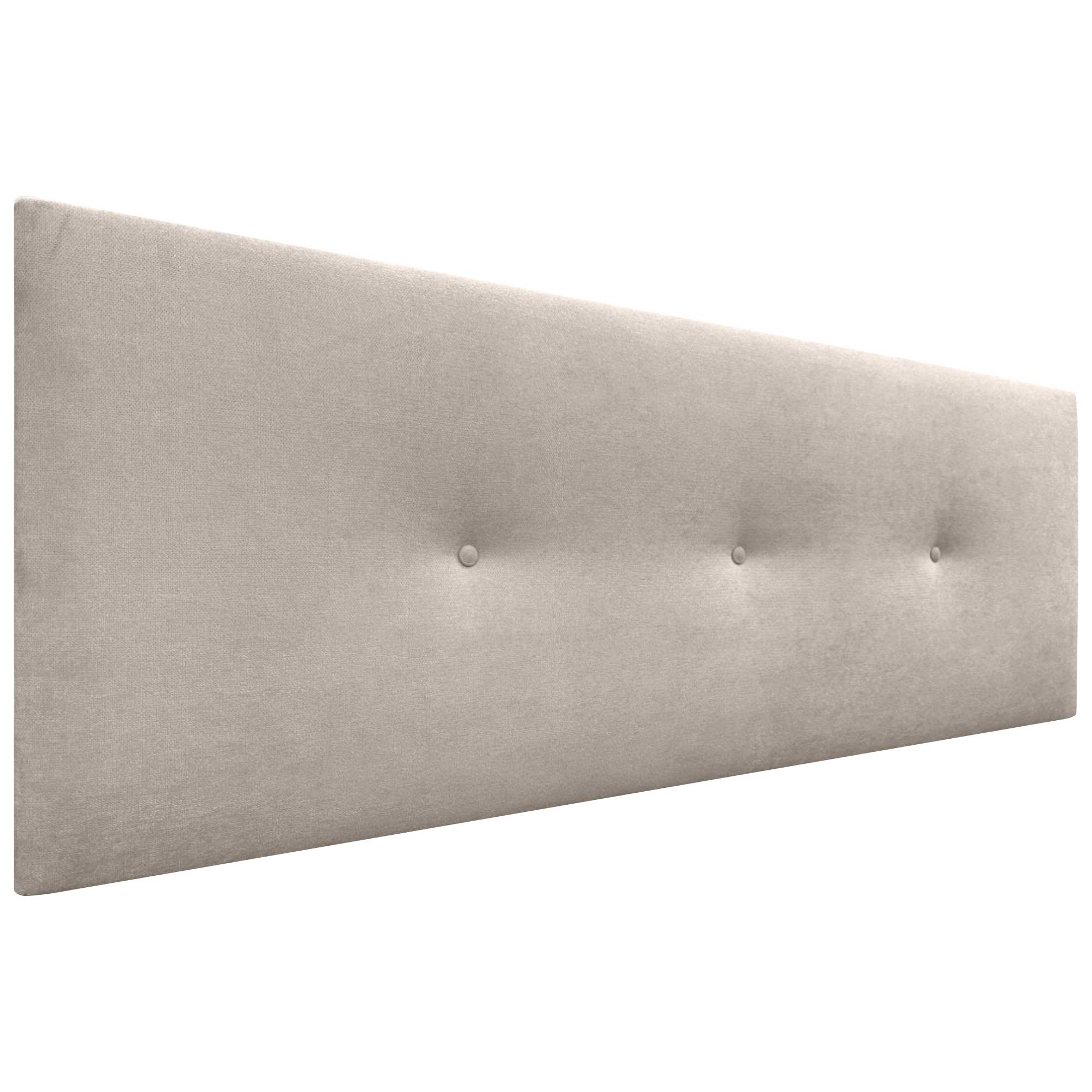 Dhome cabecero de tela acualine liso con botones tapizado de alta gama cabezal lujo cama dormitorio moderno acolchado (tela beige, 145cm)