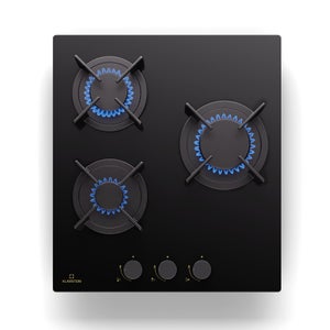 Lot De 4 Brûleurs Et Couvercles Pour Cuisinière à Gaz - 3 Tailles (4.5, 6.5, 9 Cm), En Métal, Compatible La Plupart Des Marques