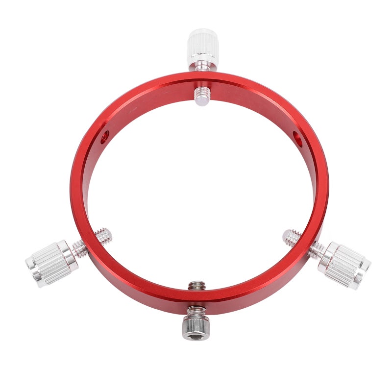 Telescope Guiding Scope Ring with M6 Screw 1/4 Inch Screw Red Aluminum ...