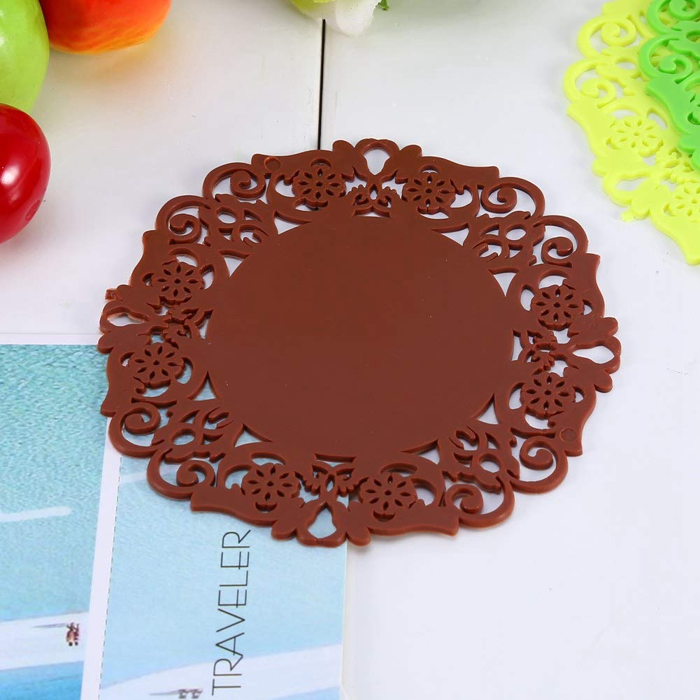 ETO- Tapis Pour Tasse à Thé Dessous De Verre, Tapis D'isolation Thermique, élégant Art Service