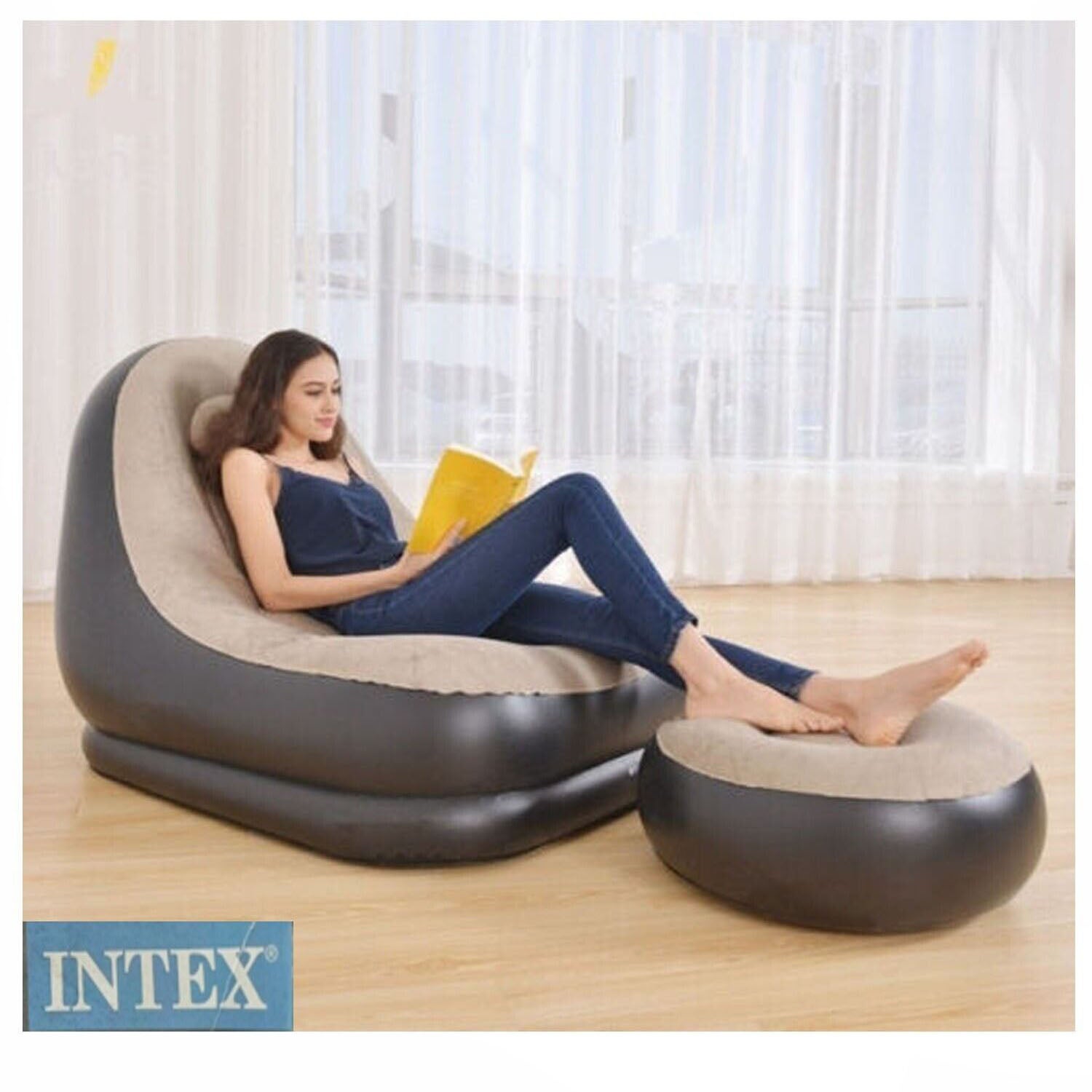 Divano Gonfiabile Pouf Gonfiabile Giardino Chaise Longue