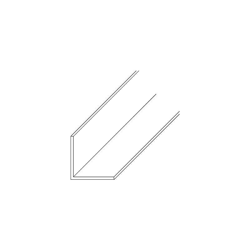 Profils l pvc blanc longueur 2,6m - dimensions 50x50mm - 2