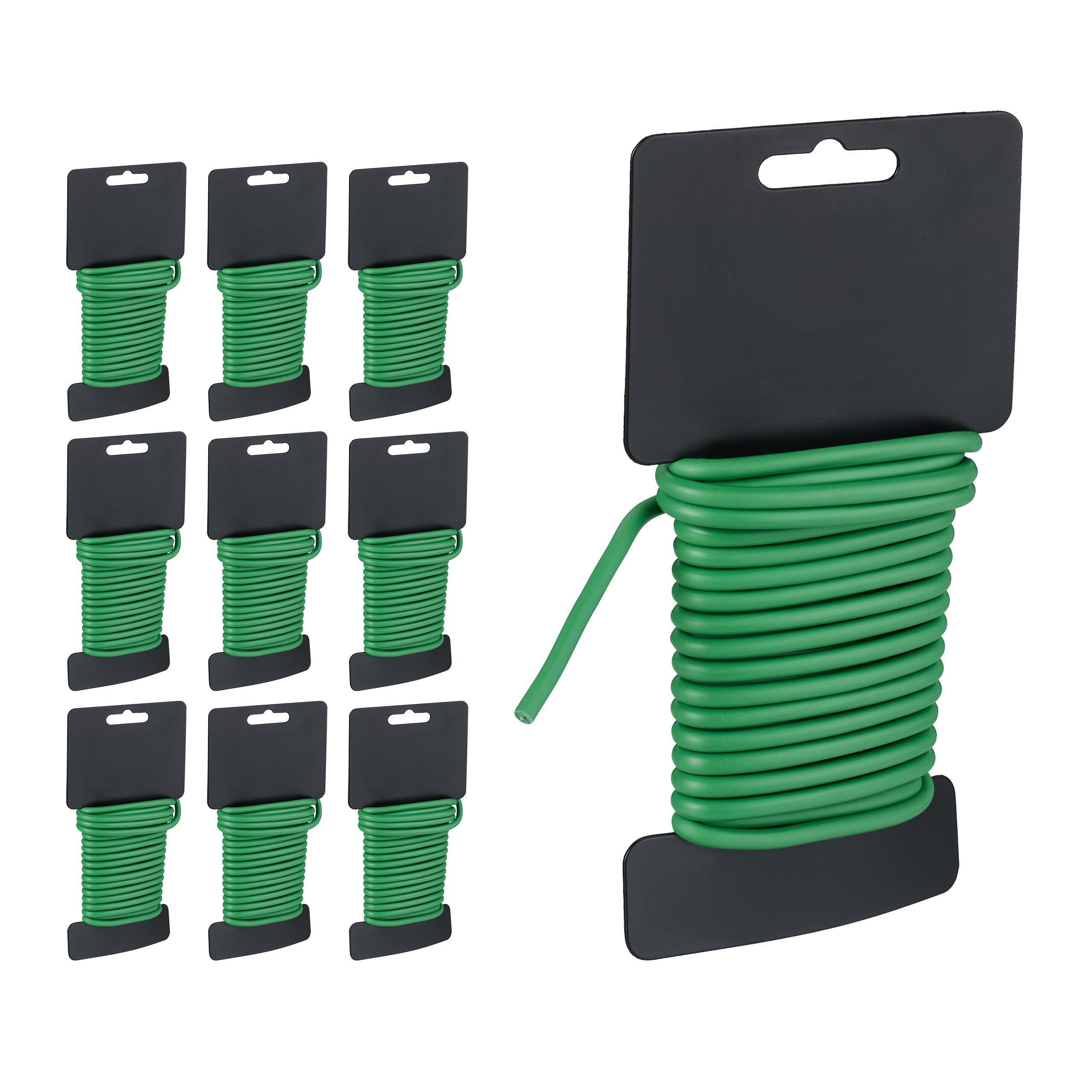 XIAQICA 6 Pezzi Legaccio per Piante 3,5mm x 5m Filo di Ferro Plastificato, Filo Verde Giardinaggio per Legare Rose Rampicanti e Sostegno delle Piante nel Giardino XIAQICA 6 Pezzi Legaccio per Piante 3,5mm x 5m Filo di Ferro Plastificato, Filo Verde Giardinaggio per Legare Rose Rampicanti e Sostegno delle Piante nel Giardino