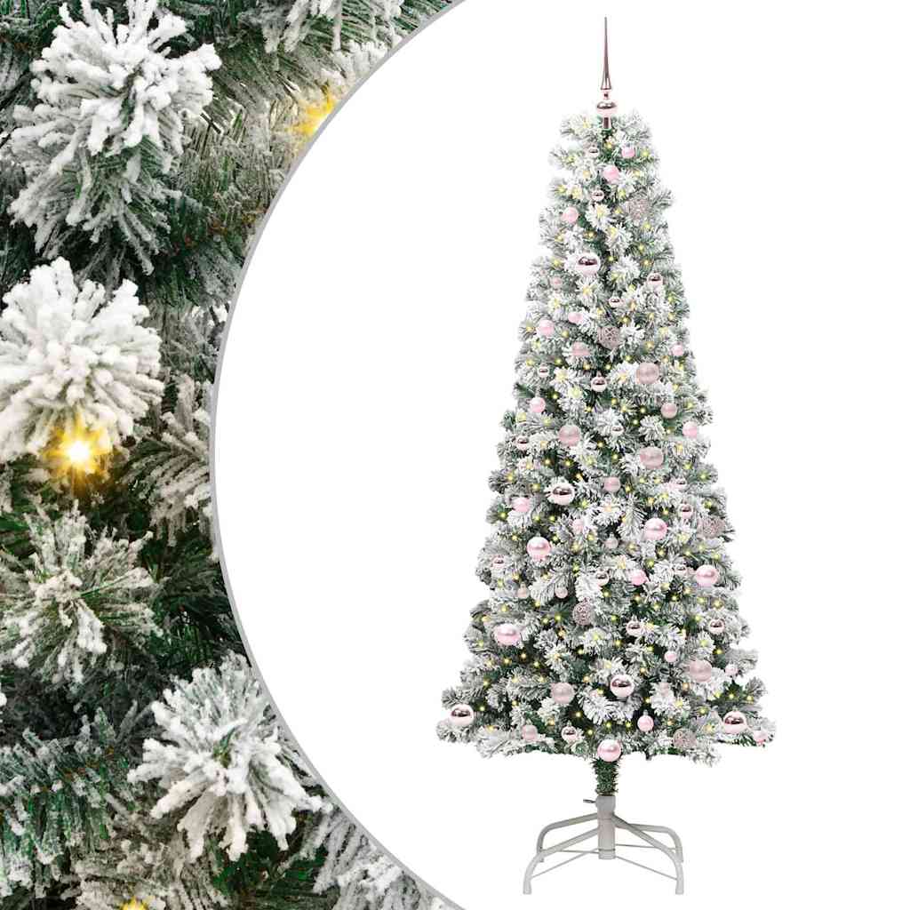 Sztuczna choinka z zawiasami Ze LED Lights 210 cm PVC