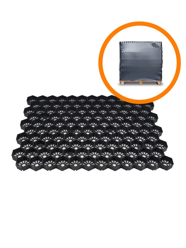 Palette complète stabilisateurs de gravier Easygravel 3XL noir (35,82m2 = €12/m2)