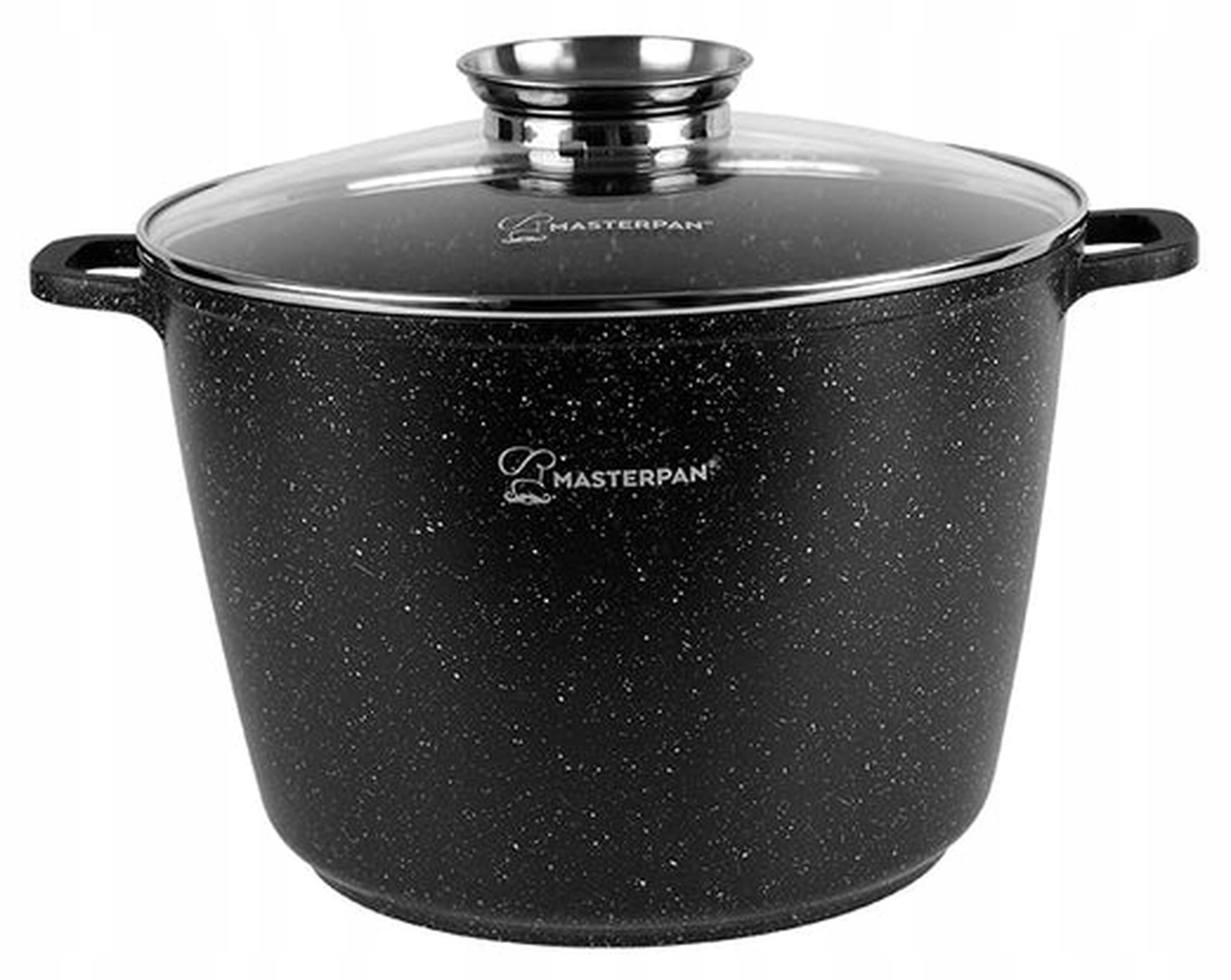 Garnek Marmurkowy 10L Z Pokrywką 28 cm System Aroma Na Indukcję Gaz Masterpan
