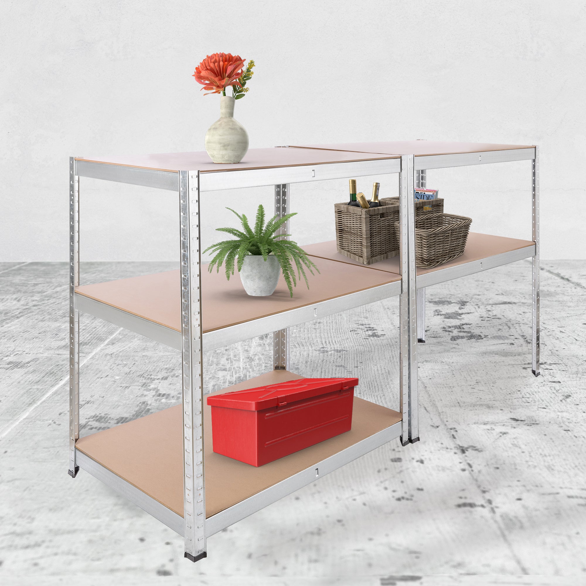 AREBOS Étagère Charge Lourde 875 kg Capacité Totale 200x90x60 cm 5 étagères - 3