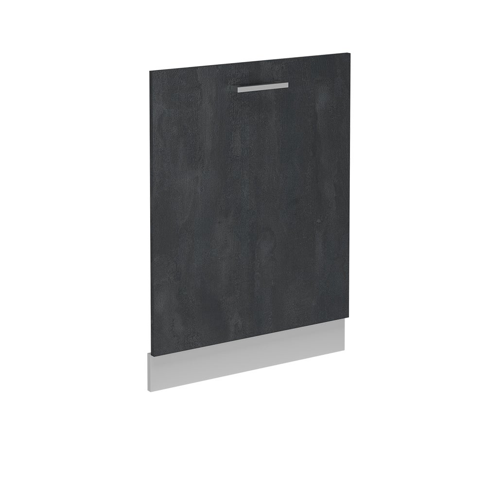 Vicco Panel przedni zmywarki R-Line, Czarny beton, 60 cm bez blatu roboczego