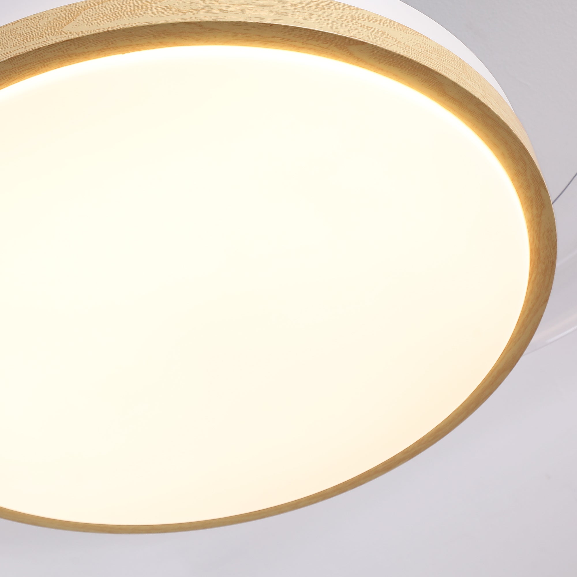 Ventilador de techo retráctil con luz LED 106 cm DC silencioso con mando Parrot Uncle blanco efecto madera 6 velocidades invierno-verano - 8