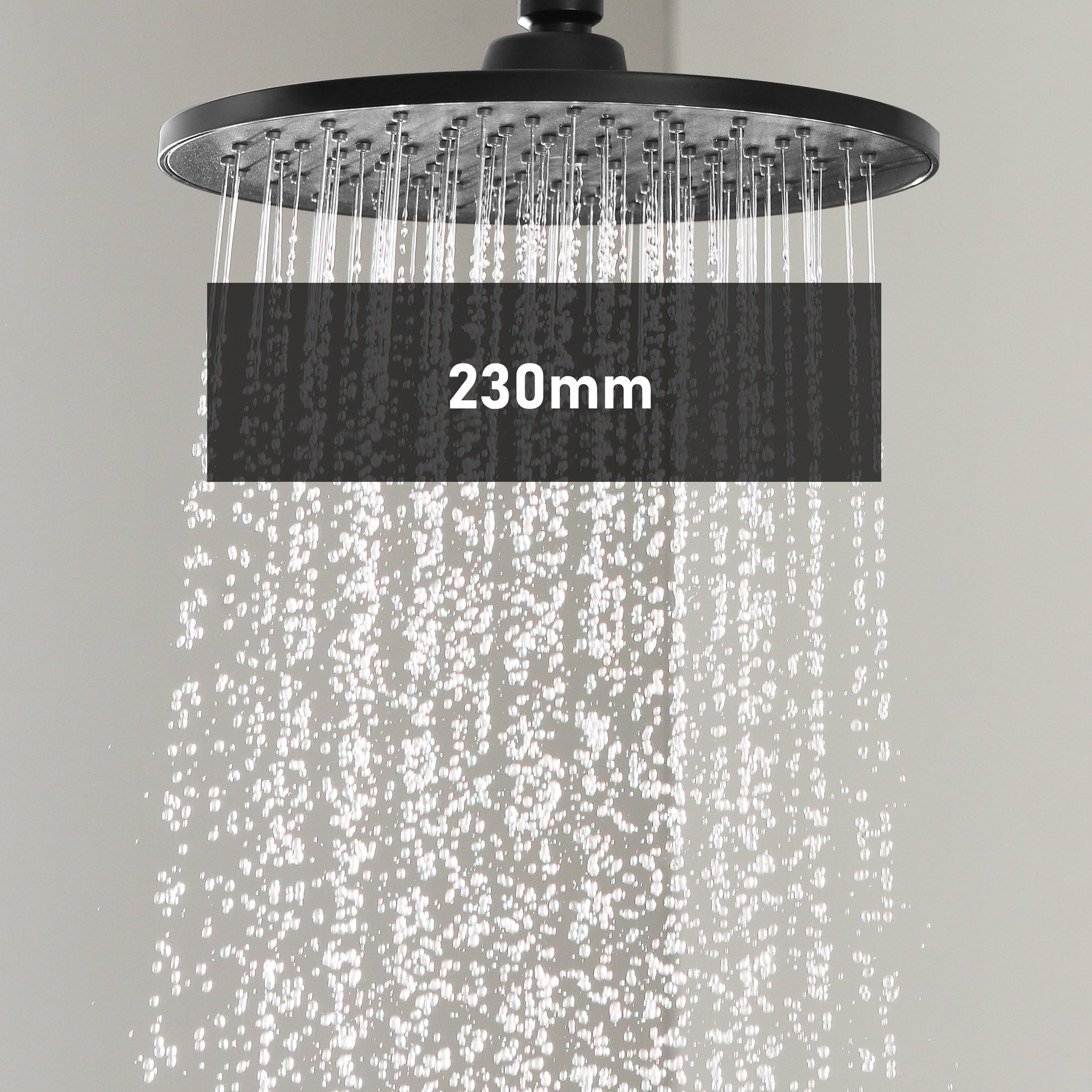 Cecipa max Noir Colonne de Douche Thermostatique Ensemble de Douche Ronde avec Mitigeur Système de Douche Hauteur Réglable,EU Modèle - 9