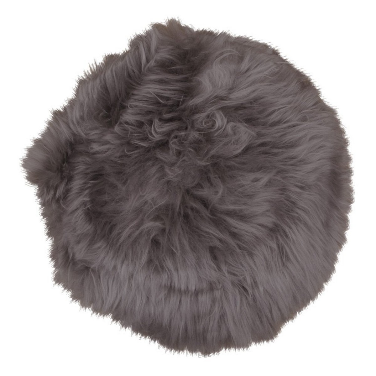 Pufa Lambskin 1, Prawdziwa Skóra Jagnięca, Brązowy, Seven Design