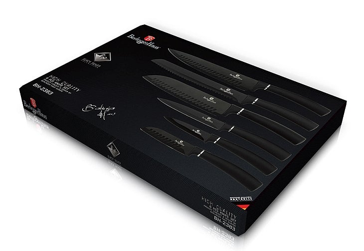 Juego de cuchillos con superficie antibacteriana 6 piezas Colección Royal Black - 4
