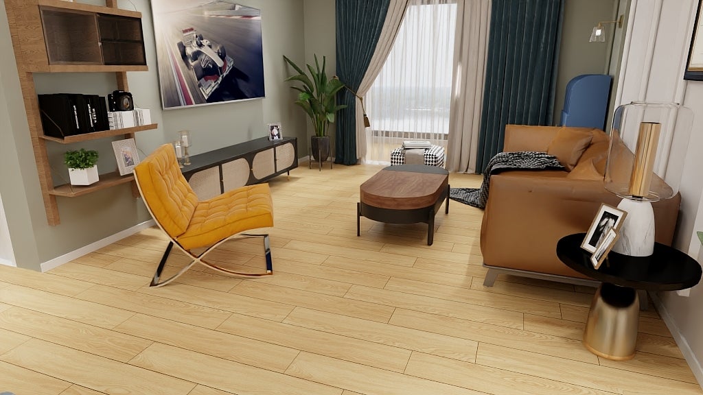 Suelo vinílico autoadhesivo pvc en lamas efecto madera natural 001 roble beige cubox - 5 m²