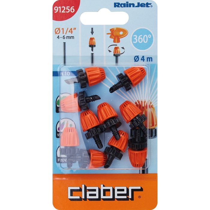 Microaspersor 360° 10 peças Micro 91256 Claber - 2