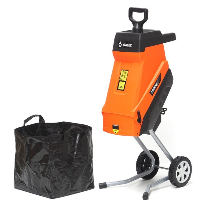 Rozdrabniacz elektryczny do gałęzi , GATEC HORTMASZ GT 145 RE, nożowy, 2500 W, 45mm
