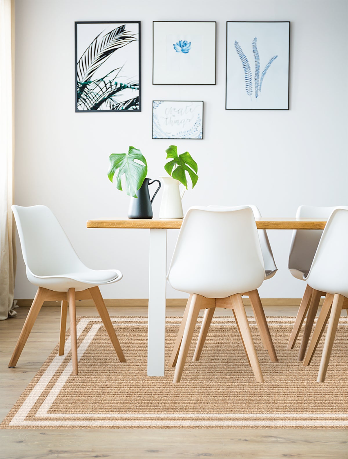 Tappeto antiscivolo in vinile Agnan 133x200 cm - PVC stampato, lavabile, ignifugo, per salotto e cucina - 2