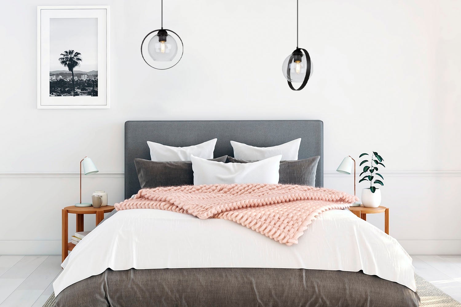 Lampa sufitowa wisząca Ring Haga modern 1xE27 abażur pierścień transparentny Light Home LH - 3