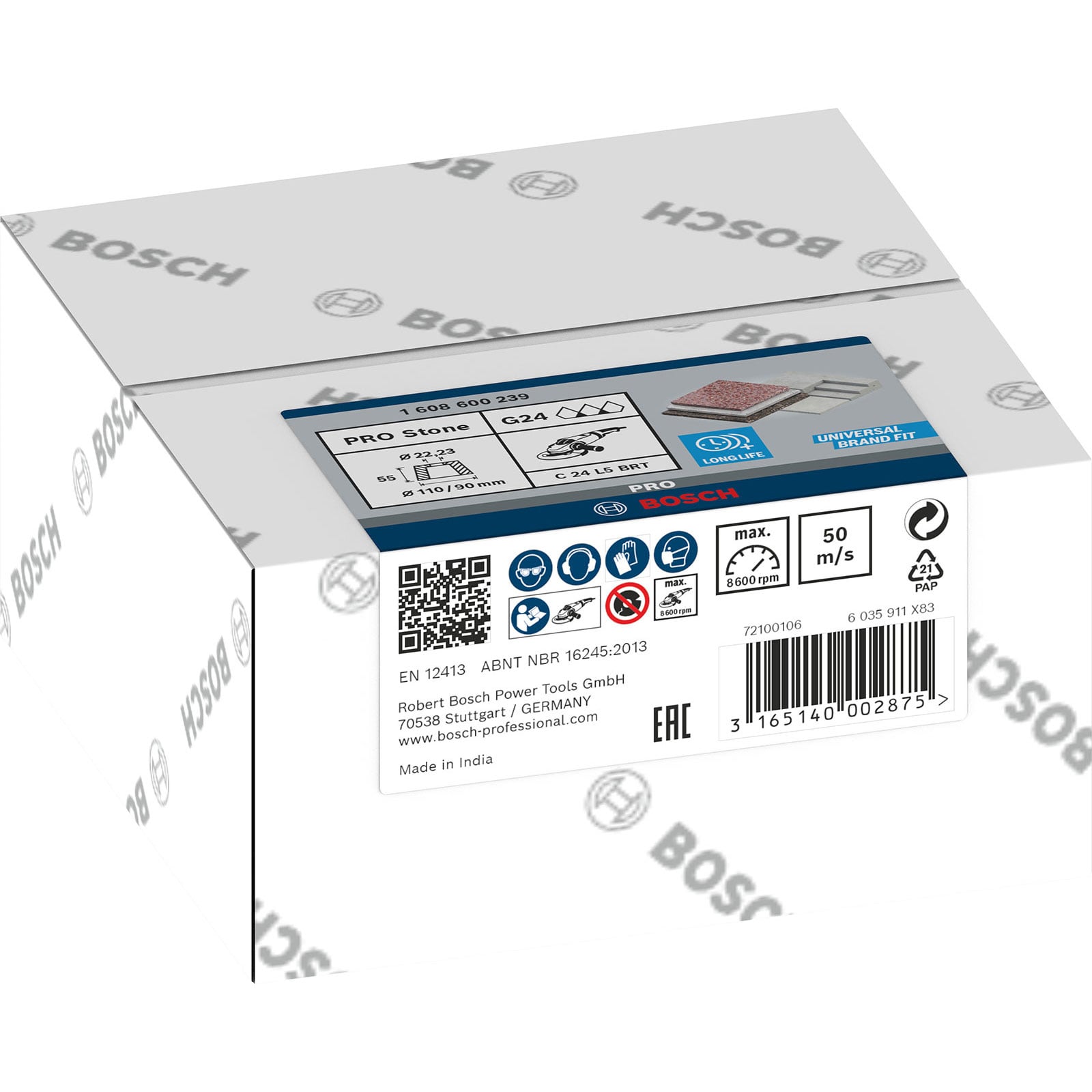 Bosch PRO Metal Konusowa Tarcza Garnkowa 90 x 110 x 55 mm G24 - 1608600239 - 3