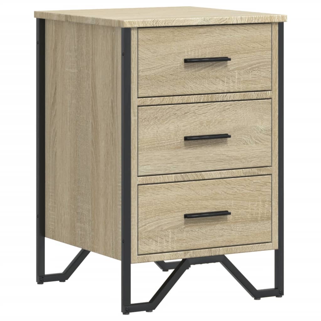 Table de nuit blanc/sonoma 20x35x59.5 enton
