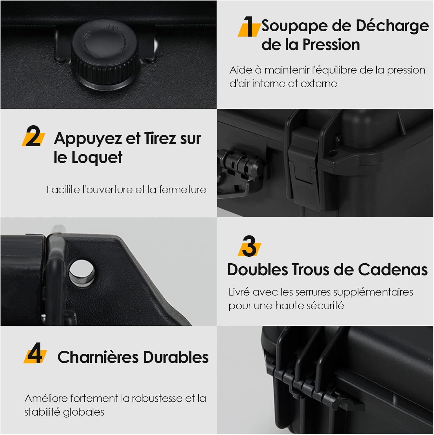 Valigia Impermeabile Rigida 56x44x22cm - Con Spugna Protettiva Per Fotocamera - Foto 11