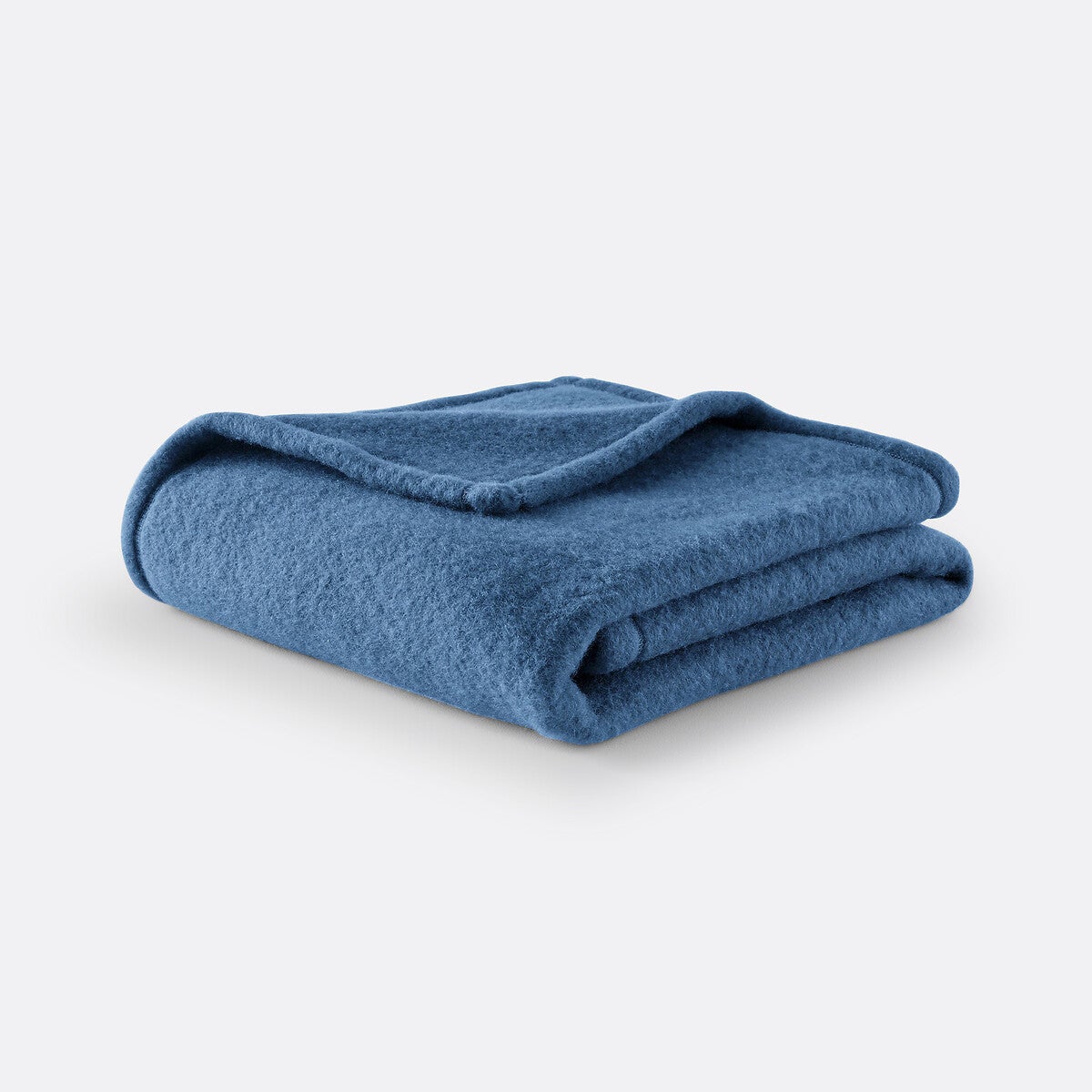 Couverture laine vierge Woolmark 600 g/m² - Bleu - 75 x 100 cm - 2