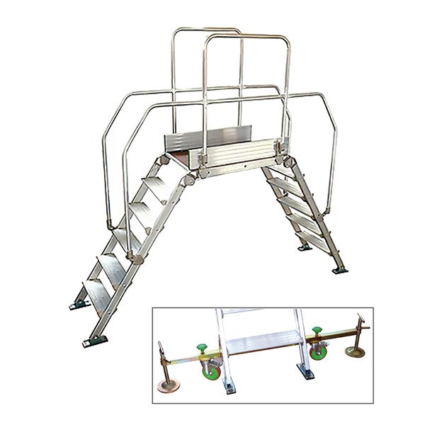 Plateforme roulante 7 marches - Hauteur max. de travail 3.54m - DIVA6/90R-AL