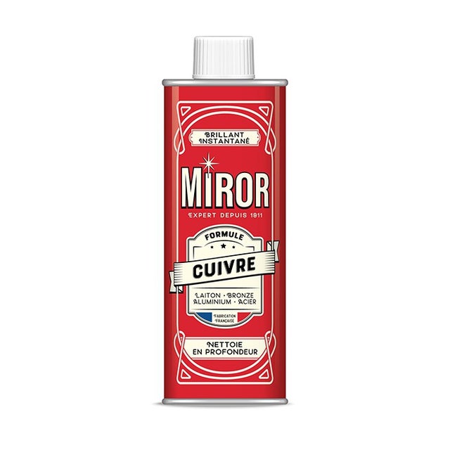 Nettoyant Cuivre Laiton Bronze - Flacon de 250ml - MIROR