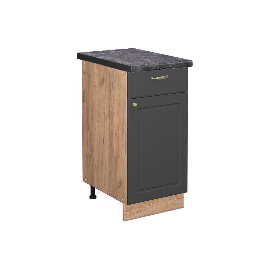 Vicco Szafka dolna do kuchni Fame-Line, Antracytowo-złoty, 40 cm , BP Antracyt