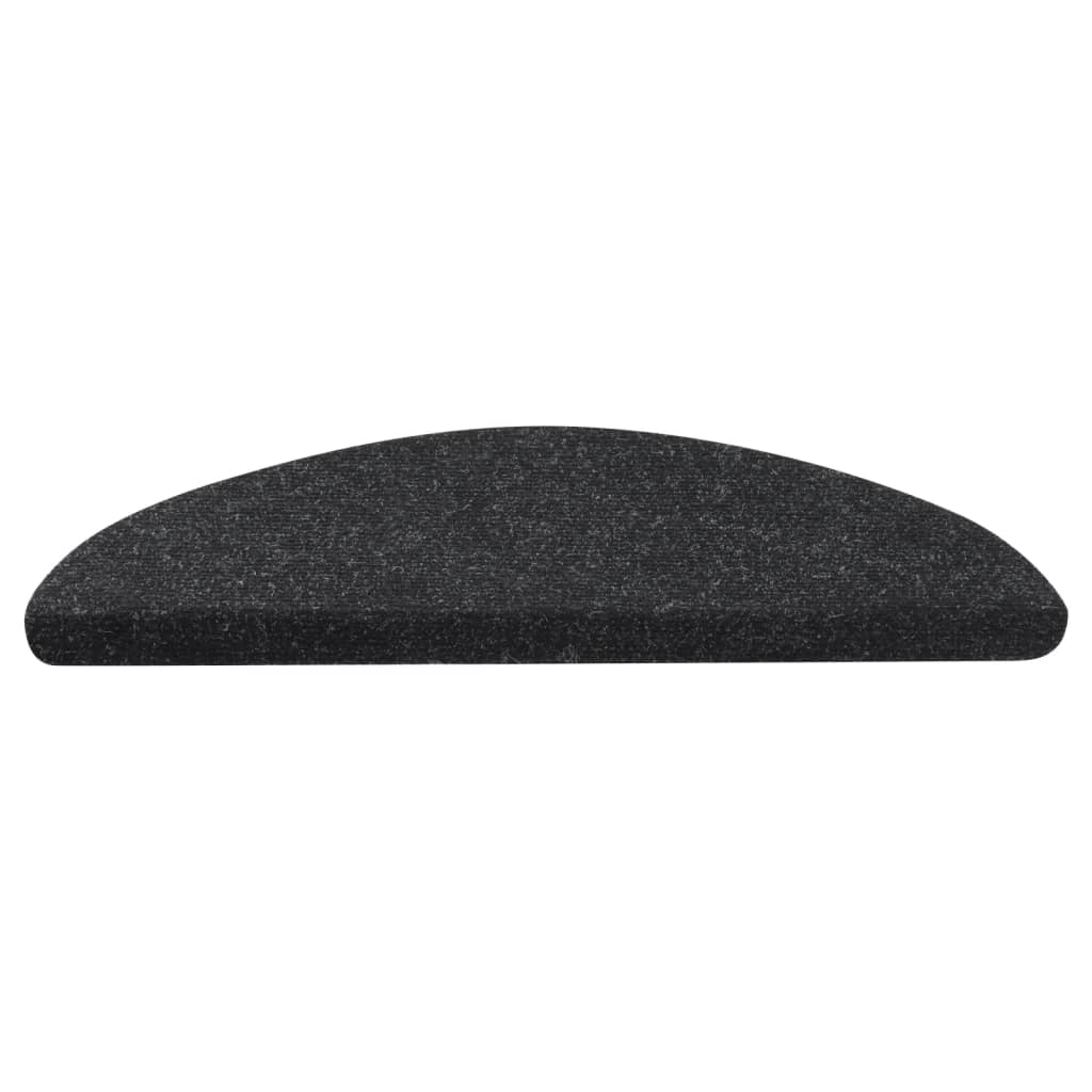 Maison Exclusive - Tapis d'escalier autocollants 15 pcs 56x17x3 cm Anthracite - 4